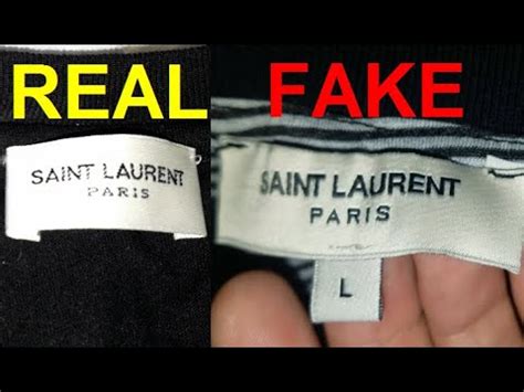 real vs fake ysl shirt|real vs fake st laurent.